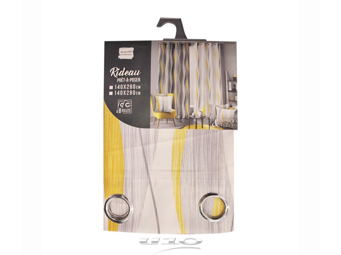 ondulys-printed-polyester-eyelet-curtain-yellow-and-white-140cm-x-260cm