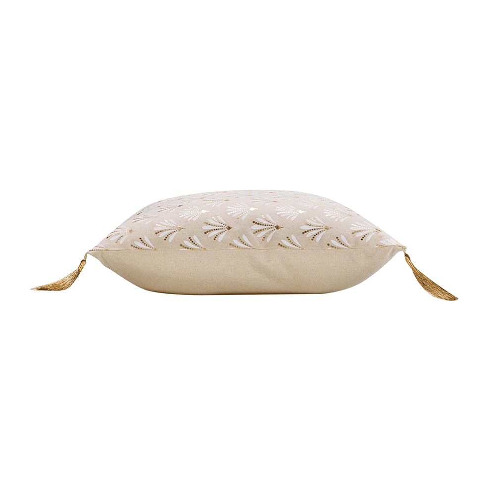 rafina-fringe-pom-pom-cushion-with-removable-cover-metallic-print-40cm-x-40cm
