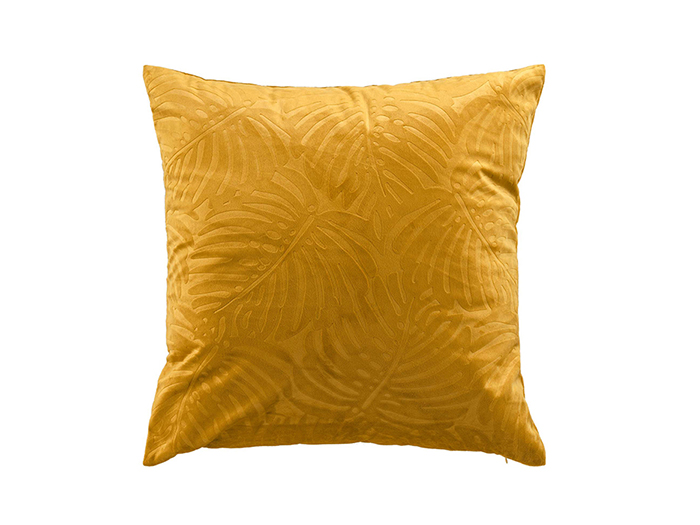 analia-velvet-embossed-square-sofa-cushion-ochre-yellow-50cm-x-50cm