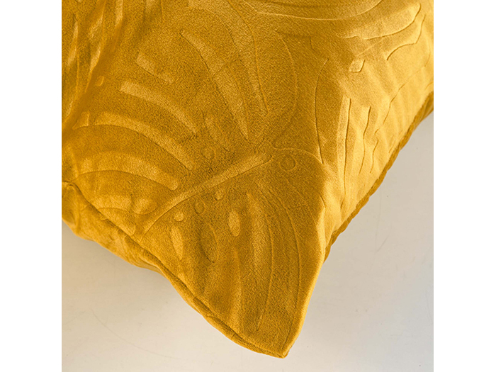 analia-velvet-embossed-square-sofa-cushion-ochre-yellow-50cm-x-50cm