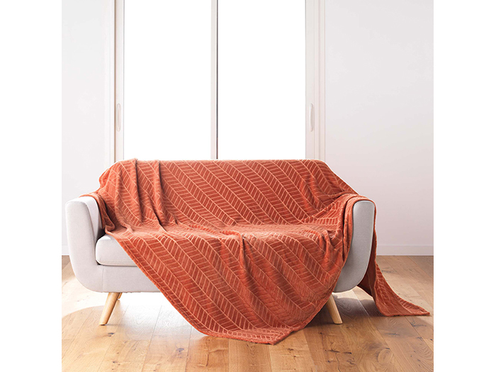 arya-embossed-flannel-blanket-terracotta-orange-180cm-x-220cm