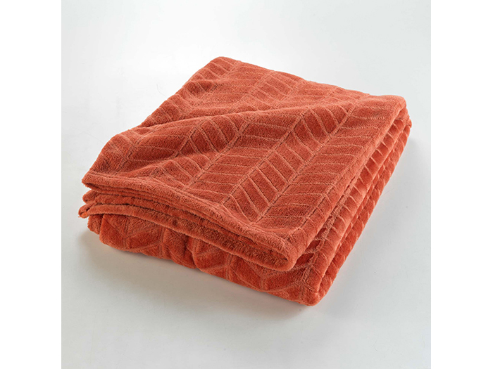 arya-embossed-flannel-blanket-terracotta-orange-180cm-x-220cm