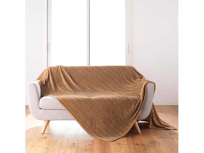 arya-embossed-flannel-blanket-brown-180cm-x-220cm