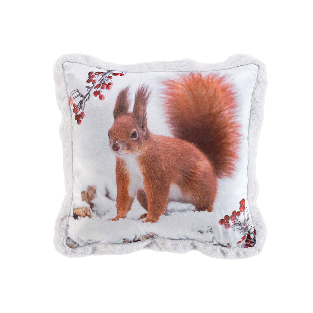 christmas-squirrel-design-with-artificial-fur-velvet-cushion-white-40cm-x-40cm