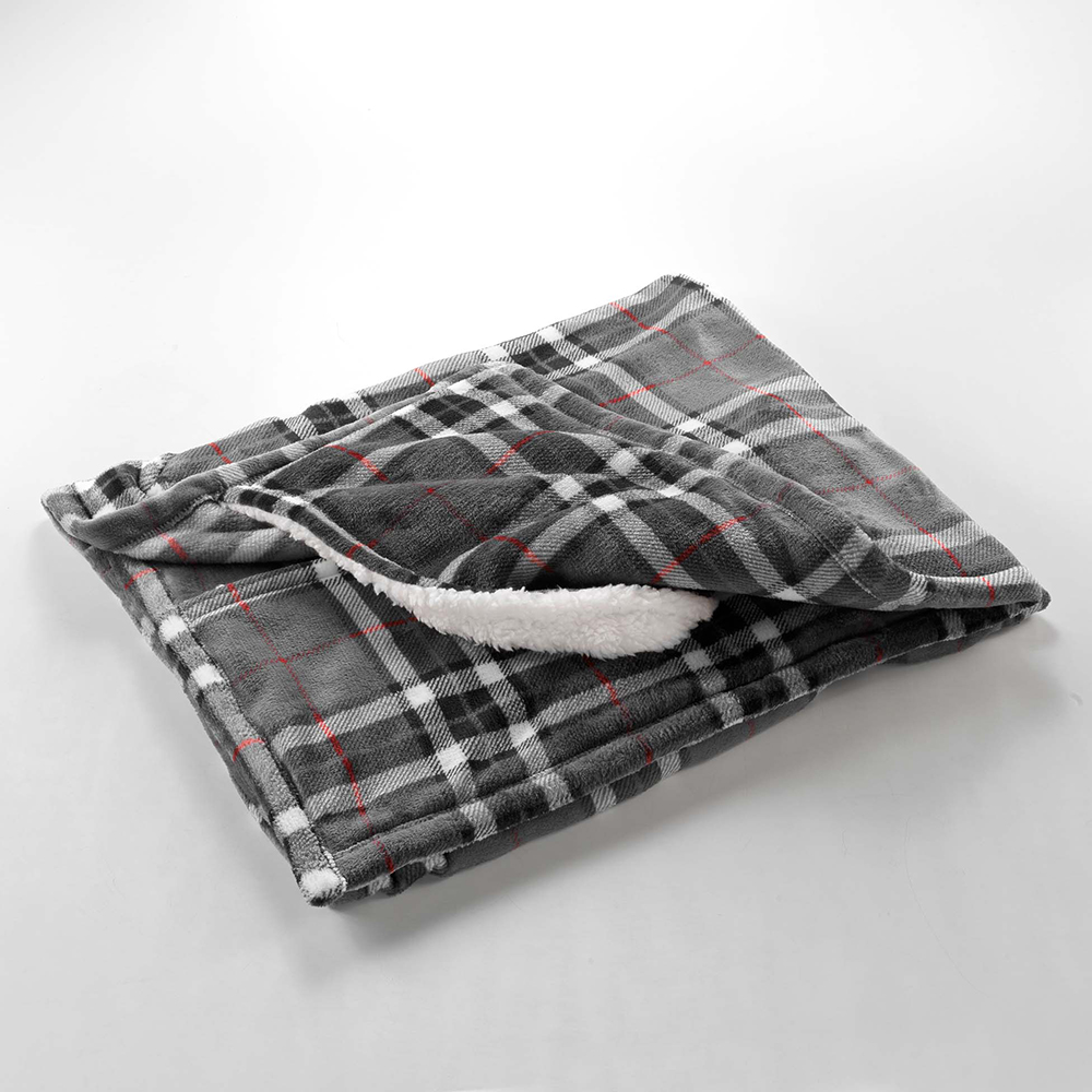 scottish-printed-flannel-blanket-with-foot-pocket-grey-125cm-x-150cm