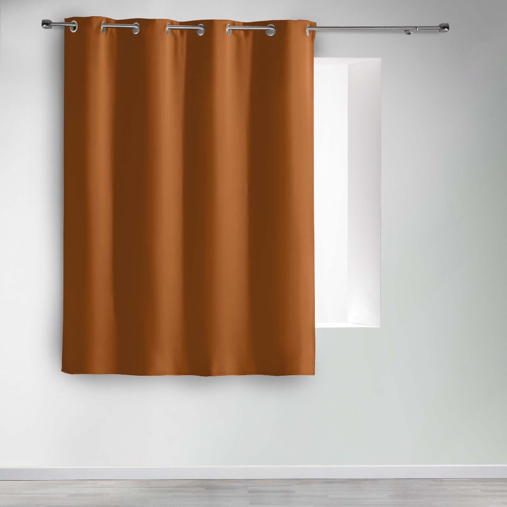 curtain-with-eyelets-plain-blackout-occult-camel-brown-135-cm-x-180-cm