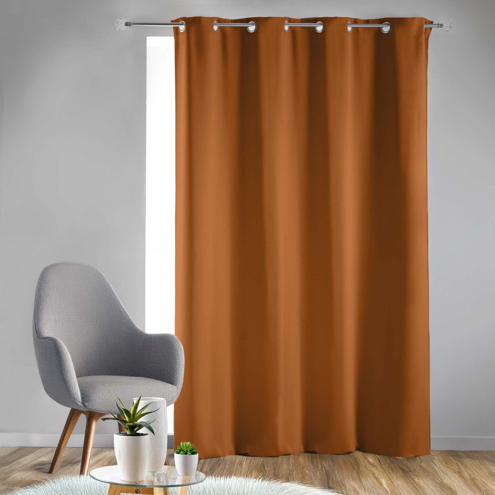 curtain-with-eyelets-plain-blackout-occult-camel-brown-135-cm-x-240-cm