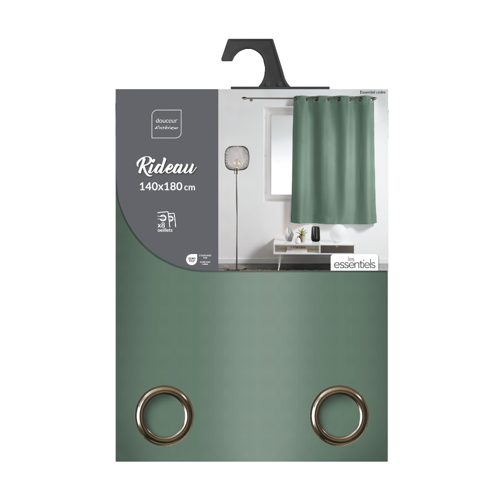 curtain-with-eyelets-plain-polyester-essential-cedar-green-140-cm-x-180-cm