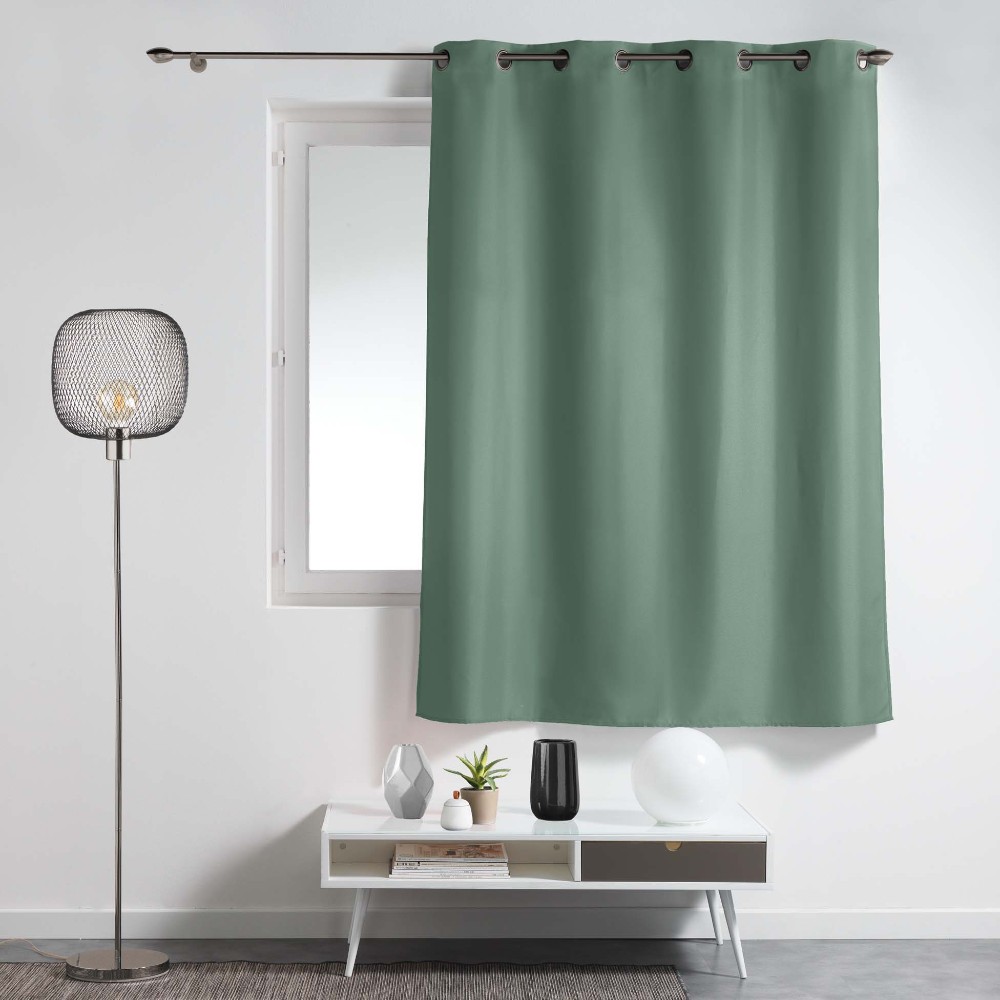 curtain-with-eyelets-plain-polyester-essential-cedar-green-140-cm-x-180-cm