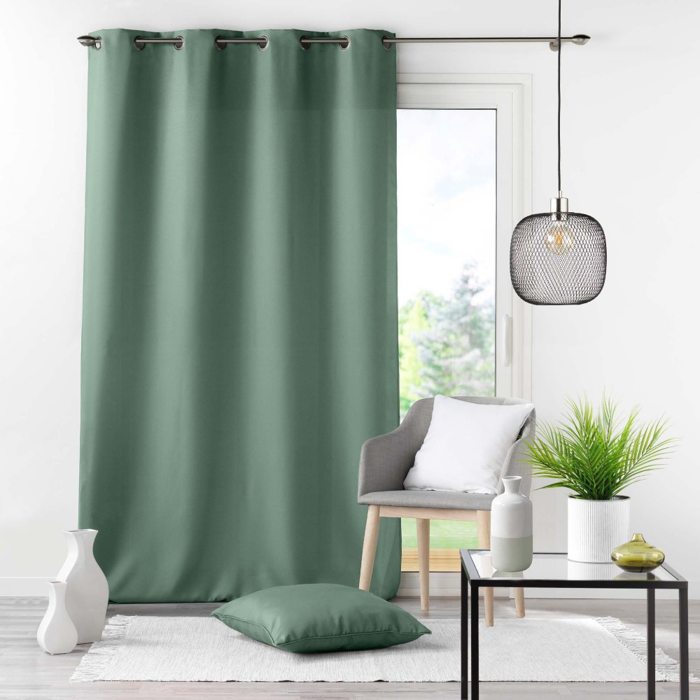 curtain-with-eyelets-plain-polyester-essential-cedar-green-140-cm-x-260-cm