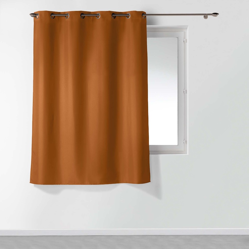 curtain-with-eyelets-plain-polyester-essential-camel-brown-140-cm-x-180-cm