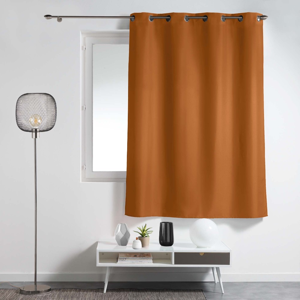 curtain-with-eyelets-plain-polyester-essential-camel-brown-140-cm-x-180-cm