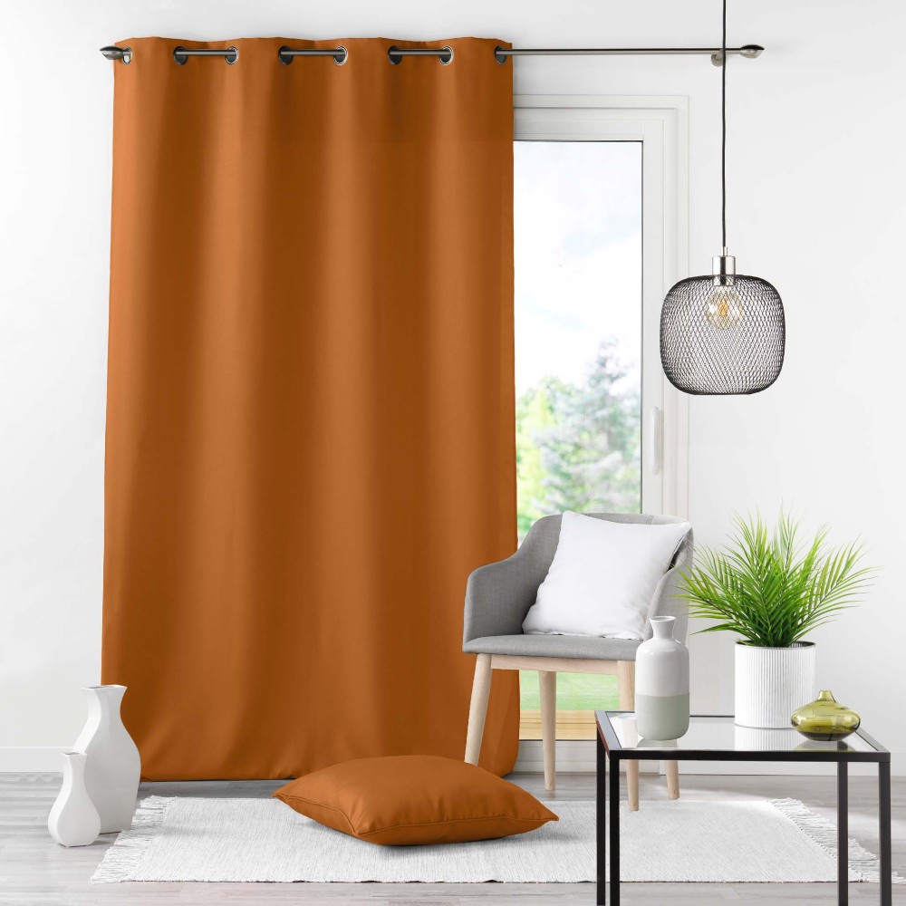 curtain-with-eyelets-plain-polyester-essential-camel-brown-140-cm-x-260-cm