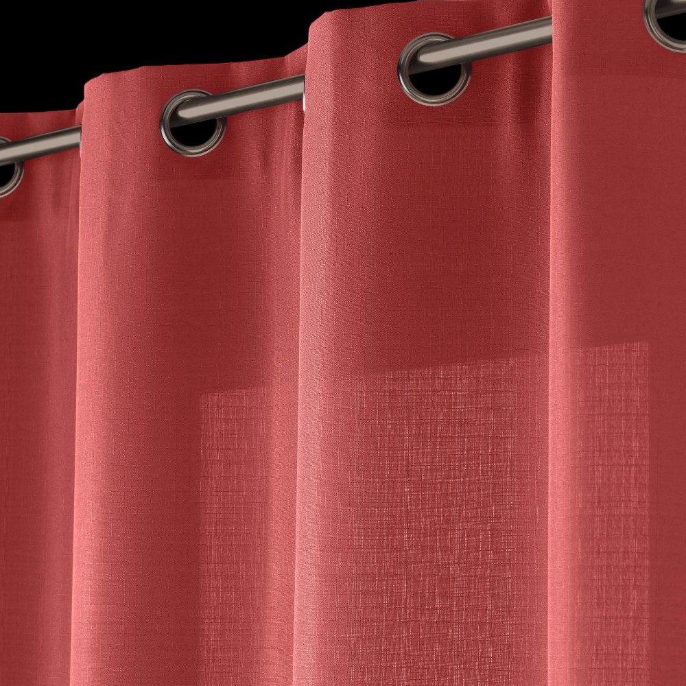curtain-with-eyelets-plain-polyester-essential-red-140cm-x-260cm