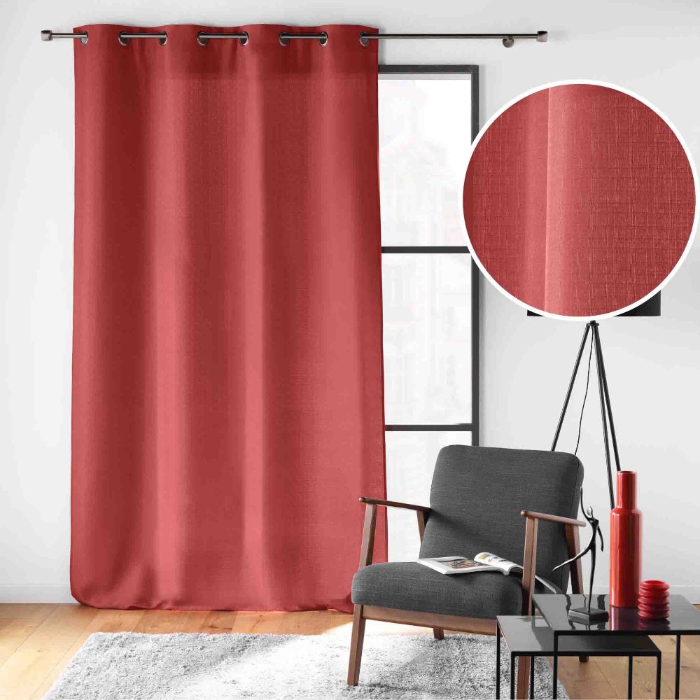 essential-plain-polyester-eyelet-curtain-red-140-x-280-cm