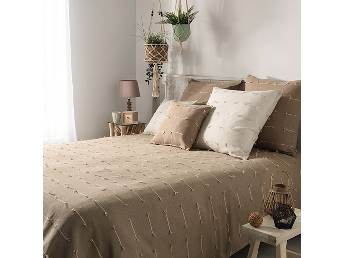 fileo-woven-polycotton-bedspread-for-double-bed-taupe-230cm-x-250cm