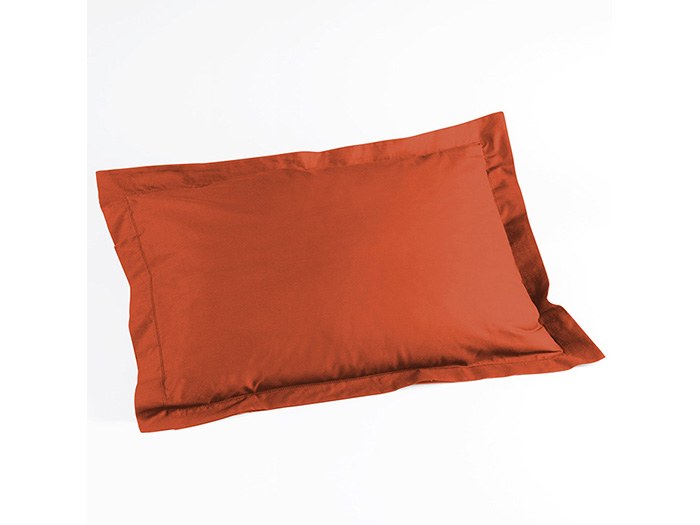 lina-oxford-plain-cotton-pillowcase-cover-paprika-orange-50cm-x-70cm