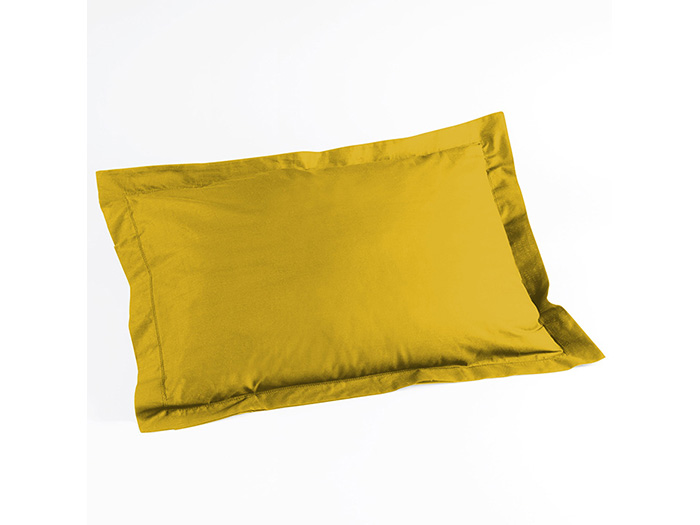 lina-oxford-plain-cotton-pillowcase-cover-ochre-yellow-50cm-x-70cm