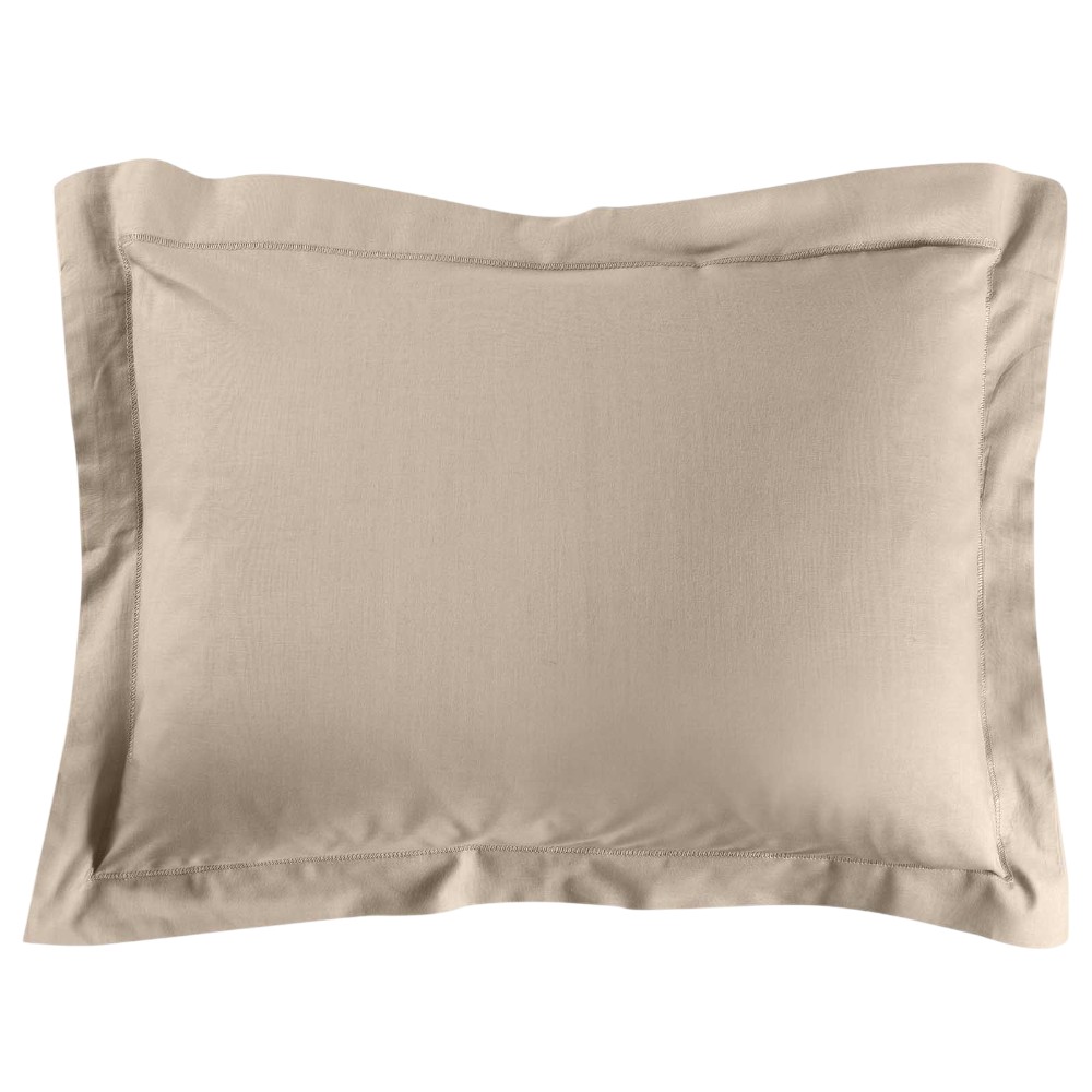 lina-oxford-plain-cotton-pillowcase-sand-50-×-70-cm
