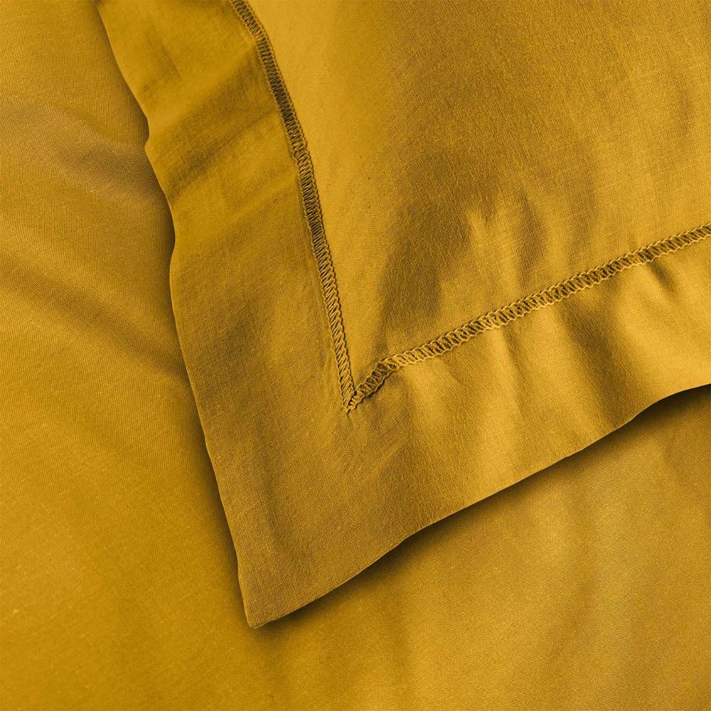 douceur-d’intérieur-lina-rectangular-oxford-cotton-pillowcase-50-x-70-cm-curry