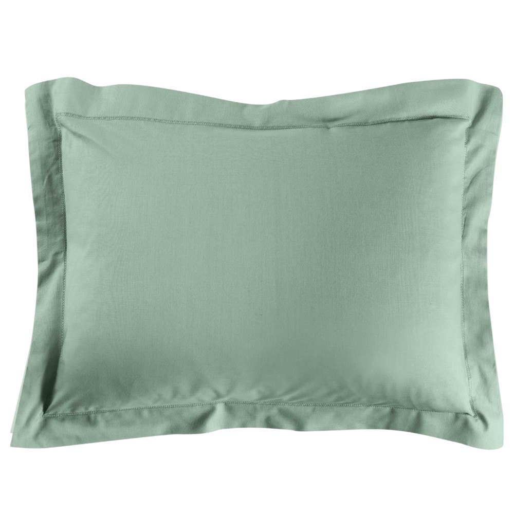 lina-oxford-plain-cotton-pillowcase-sage-green-50-×-70-cm