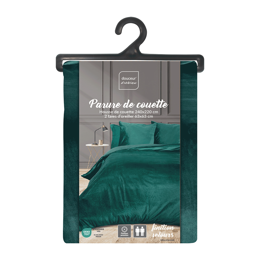 velina-velvet-quilt-cover-set-of-3-pieces-emerald-green-240cm-x-220cm