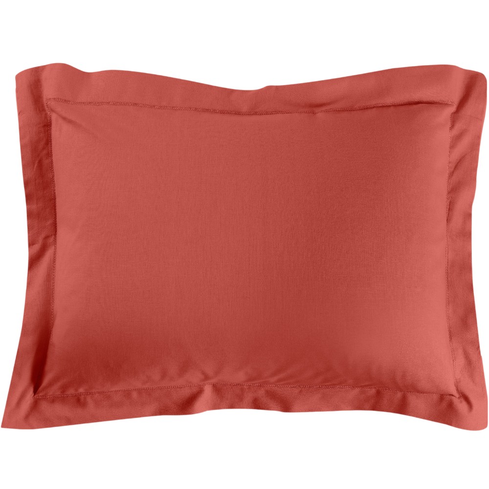oxford-pillowcase-50-x-70-cm-plain-57-threads-lina-terracotta