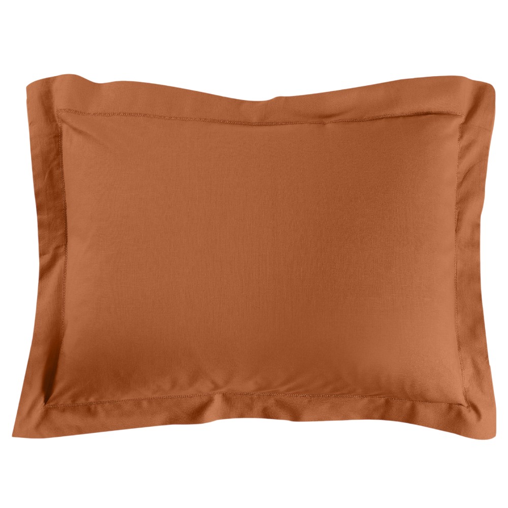 lina-oxford-plain-cotton-pillowcase-caramel-50-×-70-cm