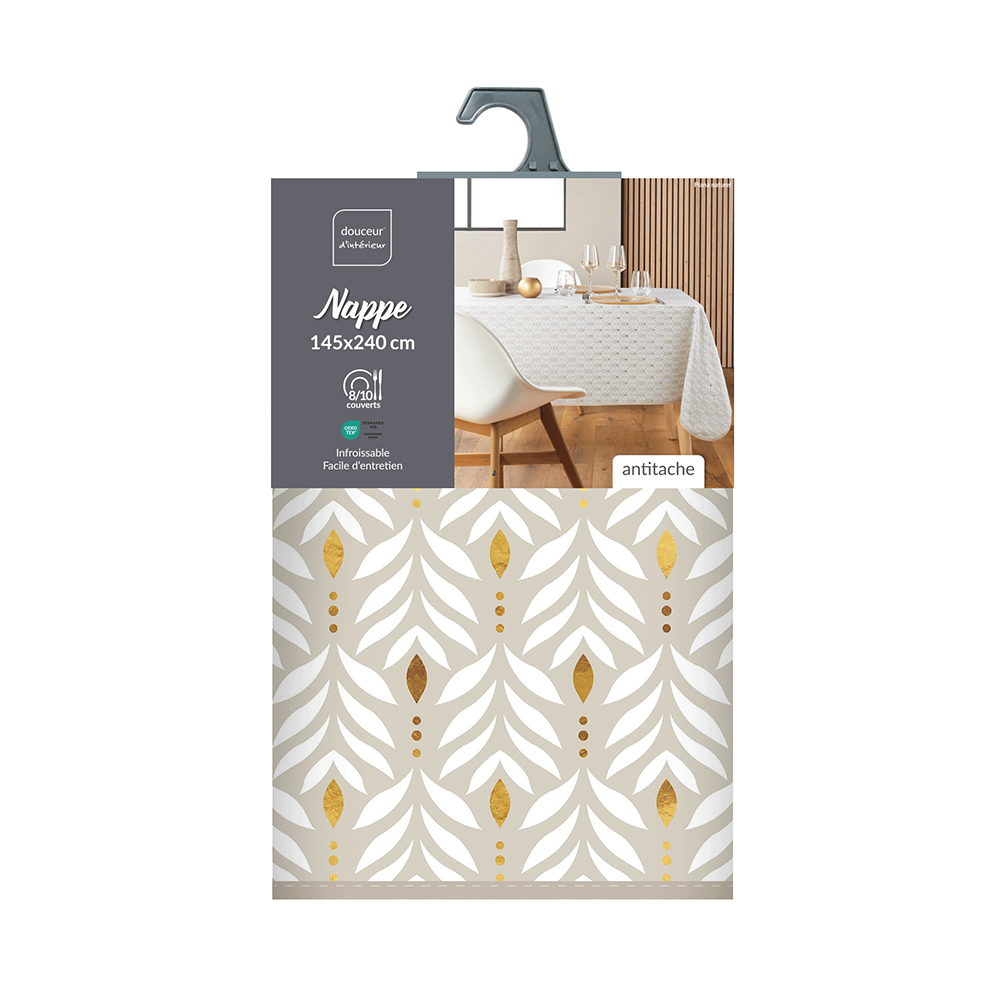 piana-metallic-printed-polyester-rectangle-tablecloth-beige-145cm-x-240cm