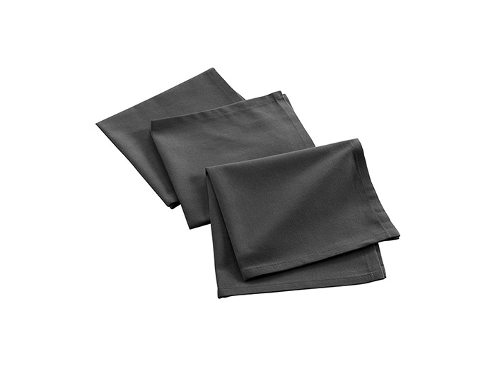 mistral-recycled-cotton-plain-table-napkins-pack-of-3-pieces-dark-grey-40cm-x-40cm
