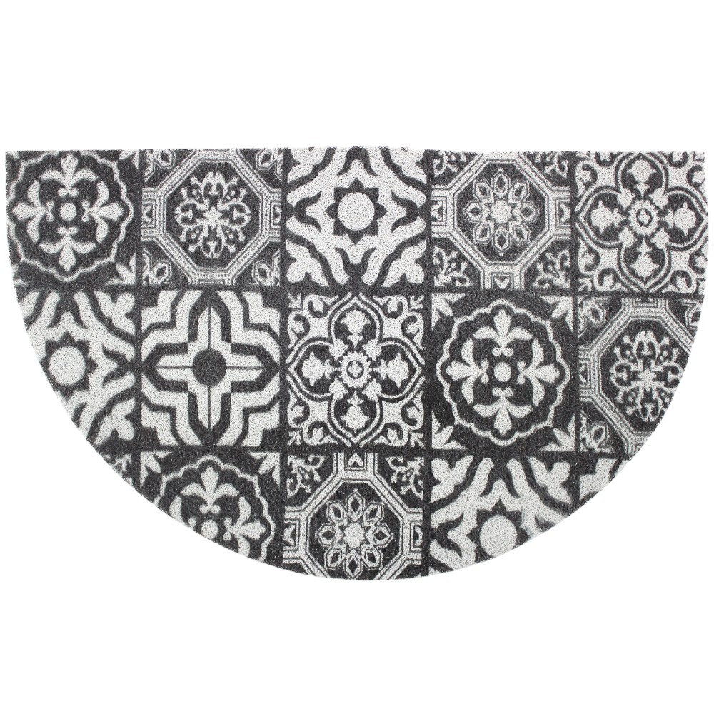 lisbonne-half-moon-pvc-door-mat-black-and-white-45-×-75-cm