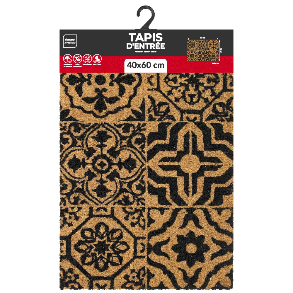 lisbonne-printed-coir-door-mat-black-and-natural-40-×-60-cm