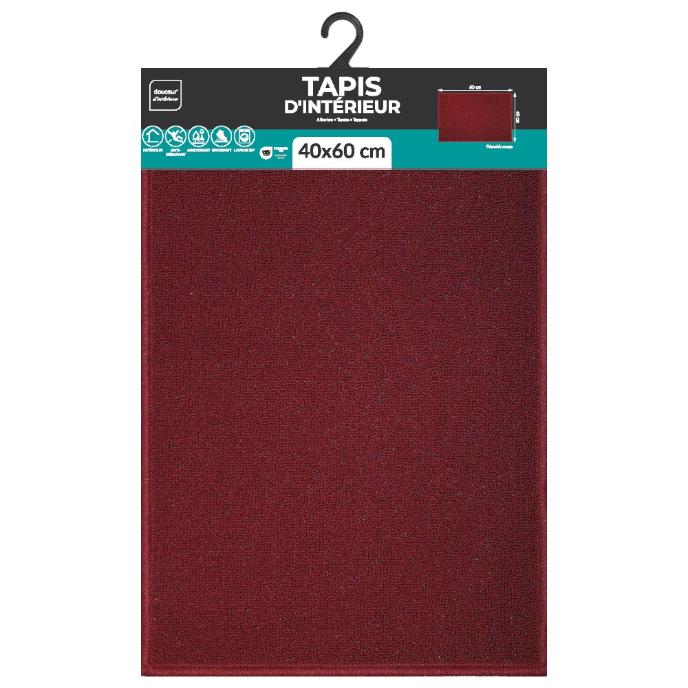 primobis-plain-curly-indoor-mat-red-40-×-60-cm