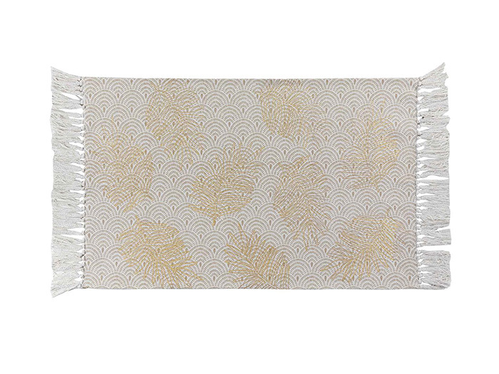 fringed-rectangular-polyester-mix-carpet-gold-white-50cm-x-80cm