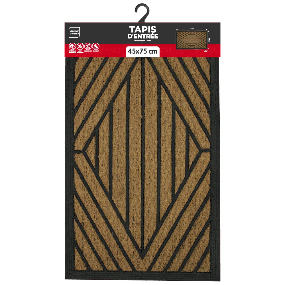 lozys-coir-and-rubber-door-mat-natural-and-black-45-×-75-cm