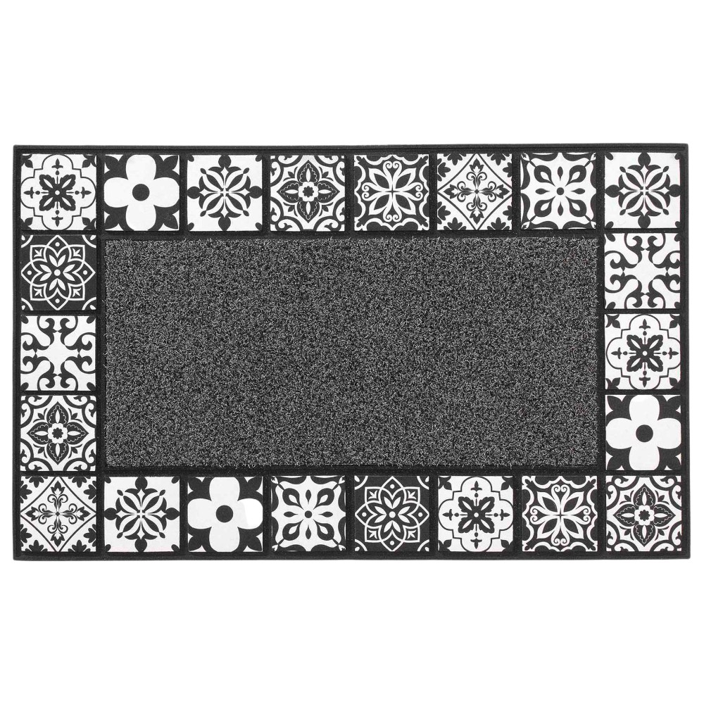 carociment-embossed-rubber-door-mat-black-and-white-45-×-75-cm