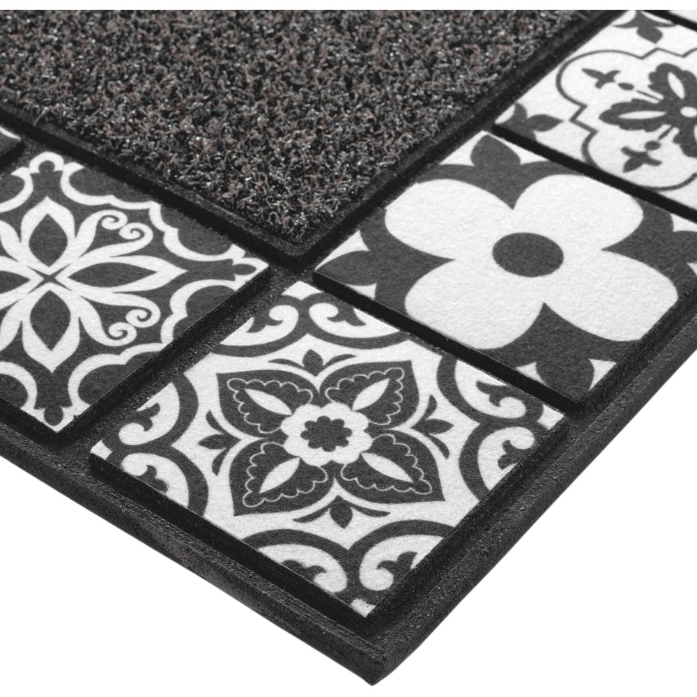 carociment-embossed-rubber-door-mat-black-and-white-45-×-75-cm