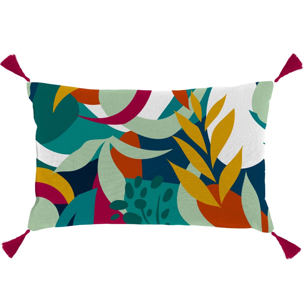 caraib-vacuum-packed-pompom-cushion-with-zip-printed-cotton