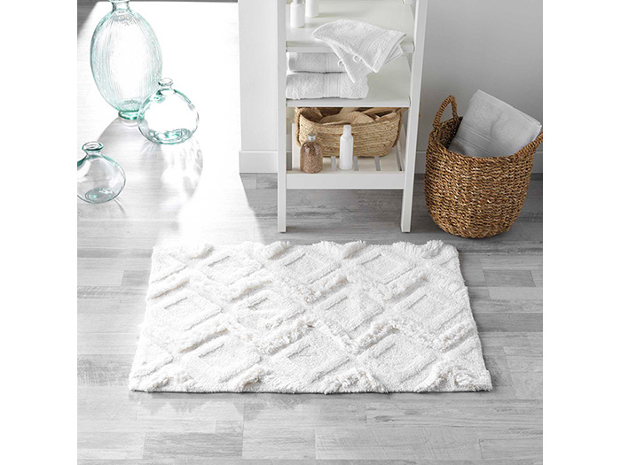 ikatis-cotton-jacquard-bathroom-mat-carpet-white-50cm-x-80cm