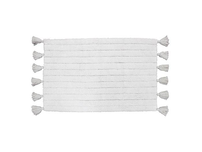 minatis-cotton-jacquard-tassel-bathroom-carpet-mat-white-50cm-x-80cm