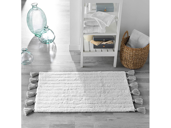 minatis-cotton-jacquard-tassel-bathroom-carpet-mat-white-with-grey-tassels-50cm-x-80cm