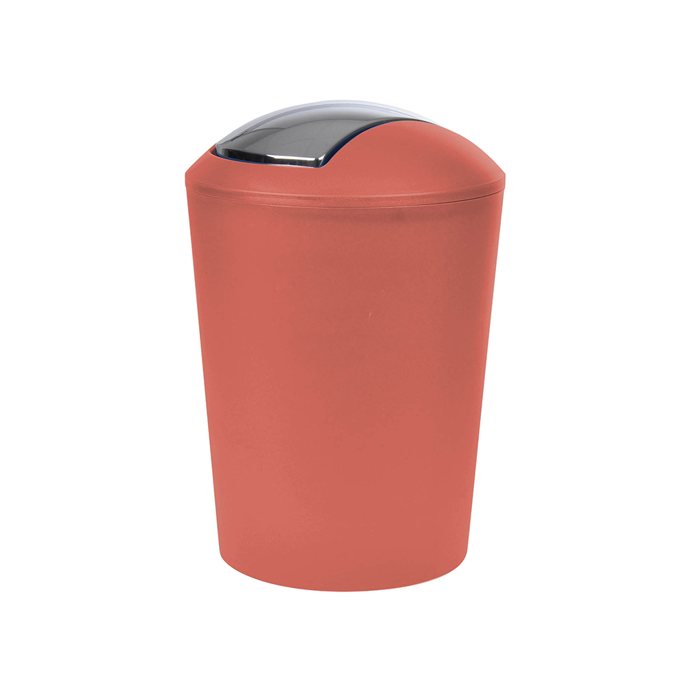 vitamin-plastic-swing-lid-waste-bin-terracotta-orange-5-6l