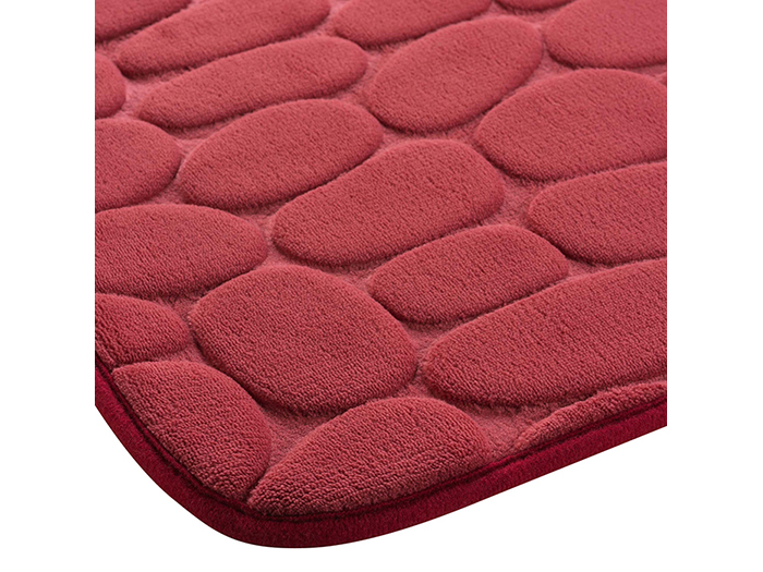 ricochet-embossed-microfiber-bathroom-mat-raspberry-red-40cm-x-60cm