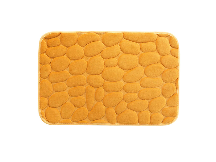 ricochet-embossed-microfiber-bathroom-mat-ochre-yellow-40cm-x-60cm