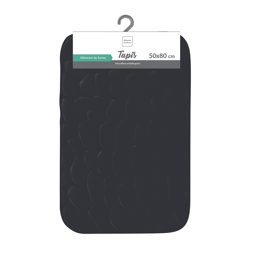 embossed-solid-microfibre-bathroom-mat-black-50cm-x-80cm