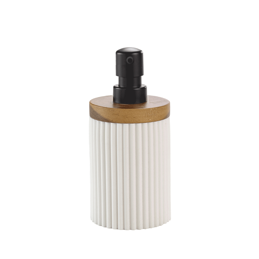 niagara-polyresin-acacia-wood-liquid-soap-dispenser-white-17cm