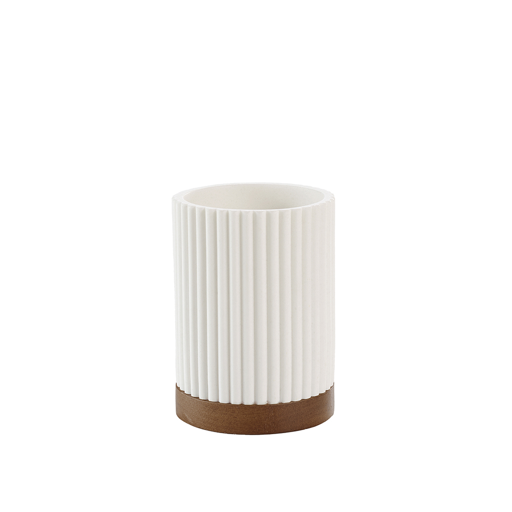 niagara-polyresin-acacia-wood-bathroom-tumbler-white-8cm-x-10-8cm