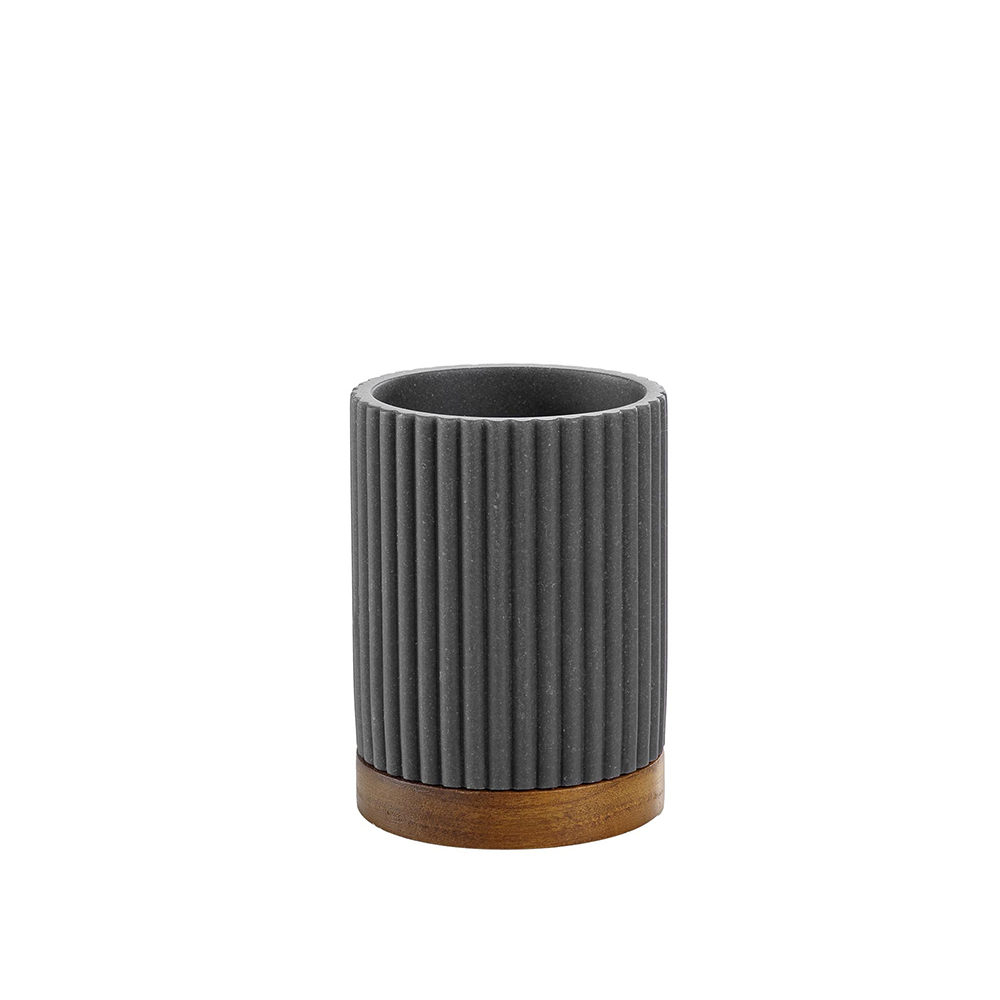 niagara-polyresin-acacia-wood-bathroom-tumbler-charcoal-grey-8cm-x-10-8cm