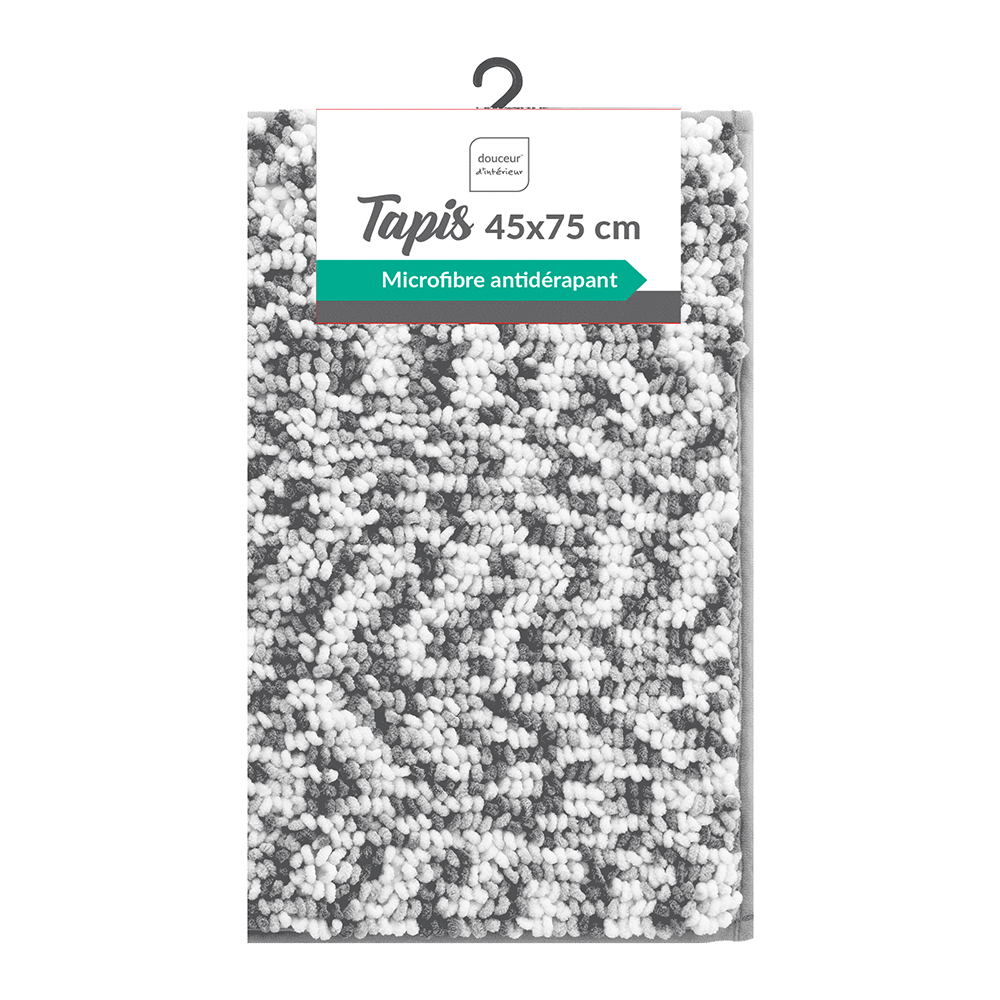 friza-tricolour-microfibre-bathroom-mat-white-charcoal-grey-45cm-x-75cm