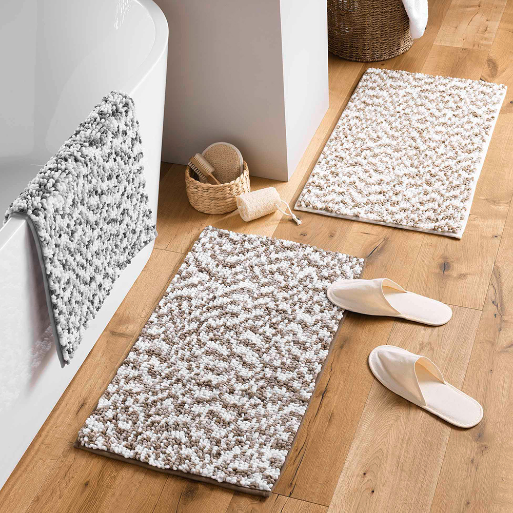 friza-tricolour-microfibre-bathroom-mat-white-brown-45cm-x-75cm